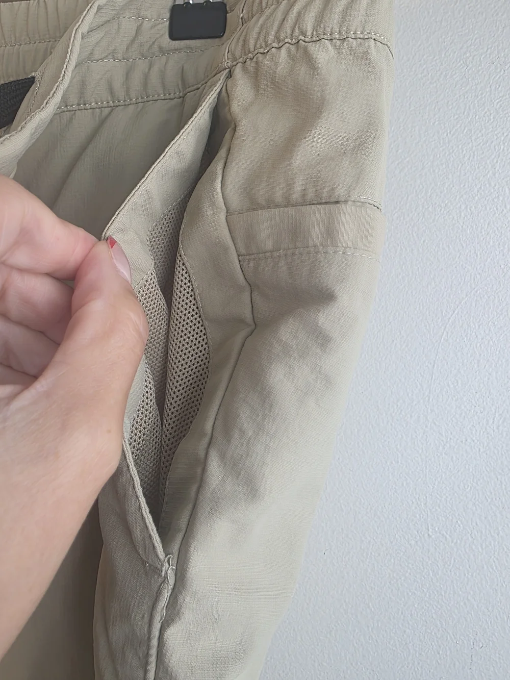 The North Face Men's Khaki Nylon Hiking Shorts Size Medium